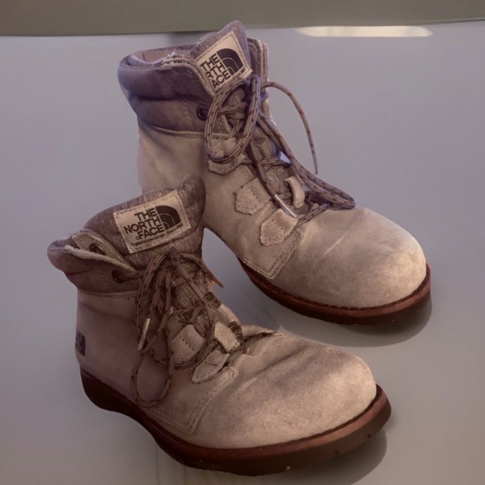 The North Face Ballard Roll Down Grey Suede HydroSeal Heat Seeker Boots Wmns 7.5 - Picture 6 of 13